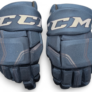 CCM HGQL Pro Stock Custom Hockey Gloves 14" Navy NHL ERG NEW(13236)