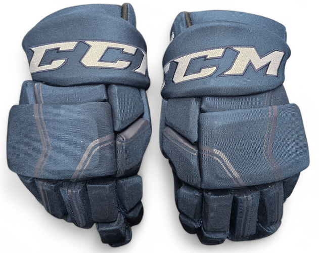 CCM HGQL Pro Stock Custom Hockey Gloves 14" Navy NHL ERG NEW(13236)