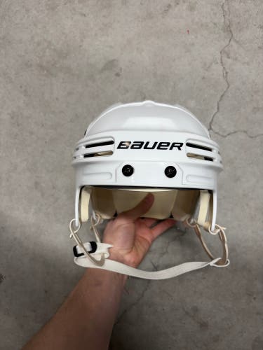 Small Bauer 4500 White Toronto Maple Leafs Helmet (New) Pro Stock