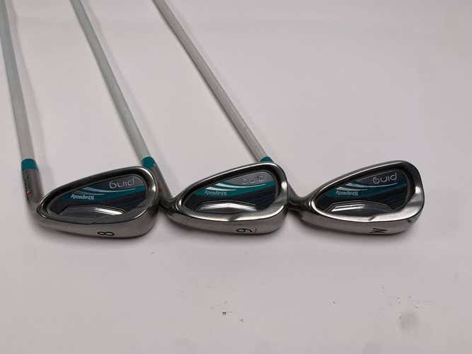 Ping Rhapsody 2015 Iron Set 8-PW Red Dot 1* Flat ULT220 Lite Ladies Graphite RH