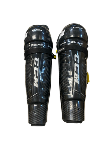 Used CCM 9550 Senior Shin Guards Black 17" 11706-S000370078