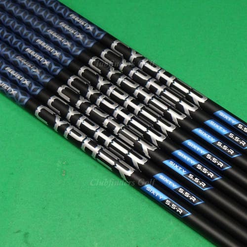 Project X CYPHER Sixty 5.5-R .370 Regular 39" Iron / Hybrid Shafts SET OF 8