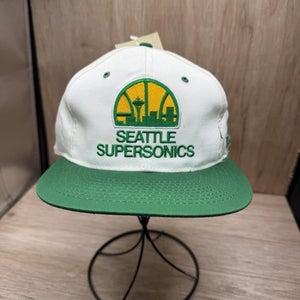 Seattle Super Sonics AJD Snapback Mesh Basketball Hat USA NBA New with tag VTG