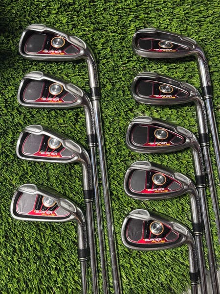 TaylorMade BURNER アイアン　9本セット TaylorMade Burner Plus 9 Piece Iron Set 4-PW, SW, AW Stiff Flex