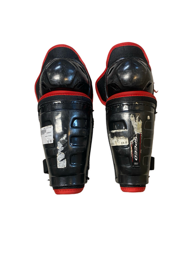 Used CCM FT350 Junior Shin Guards Black 9" 11706-S000370129