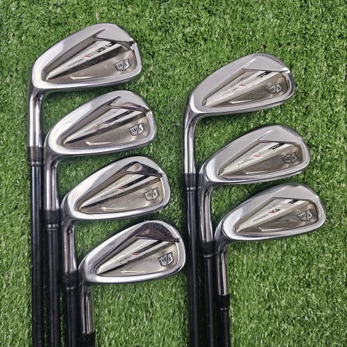 2024 Wilson DYNAPWR Forged Iron Set 5-PW GW Recoil Dart F2 75 Senior Graphite LH