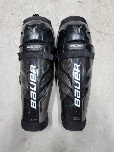 16” Senior Bauer Pro Series Shin Guards (Used) Pro Stock