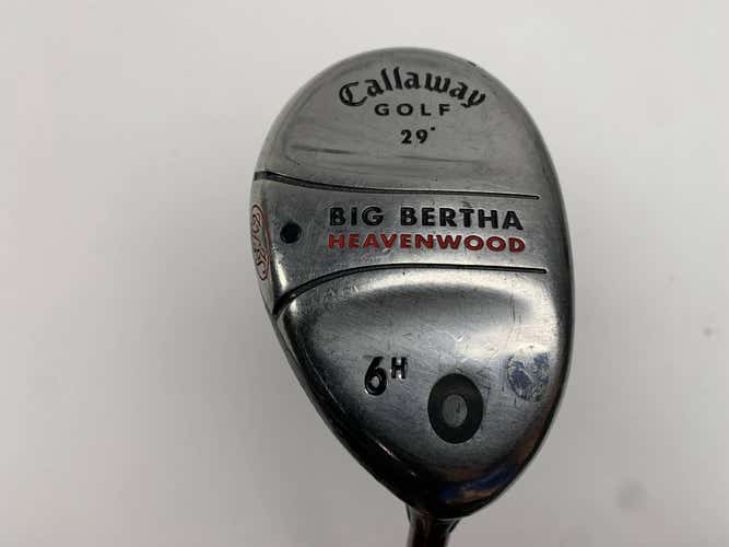 Callaway Big Bertha Heavenwood 6 Hybrid 29* RCH 75w Senior Graphite Mens RH