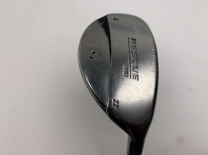 TaylorMade Rescue Mid 4 Hybrid 22* Paragon Stiff Graphite Mens RH
