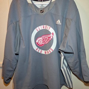 Detroit Red Wings Adidas MiC Pro Stock Team Issue Hockey Jersey Goalie 60g