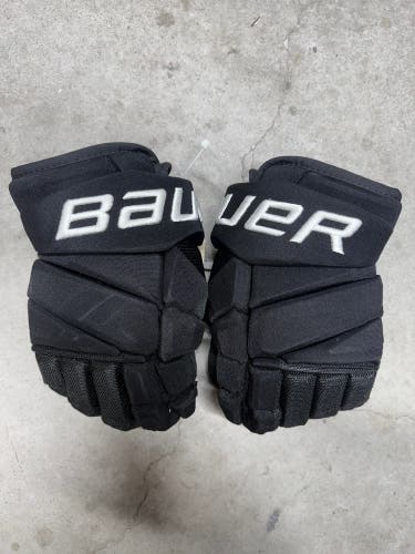 14” Bauer Vapor Hyperlite Gloves Dallas Stars Pro Stock Game Used (Like New)