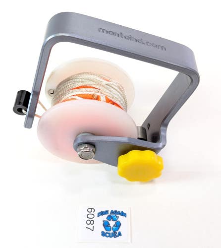 Manta Mini Cave Tec Wreck Scuba Diving Reel with 100' of #24 Braided Nylon Line