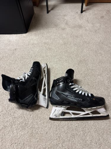 2024 Bauer Pro Hockey Goalie Skates Regular Width Pro Stock 9.5 (Used)