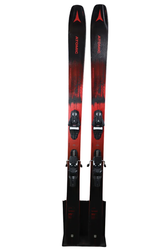 USED 2024 Atomic Maverick 95 Ti Skis with Salomon Strive 13 Bindings - 180cm