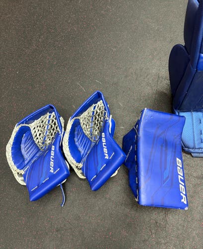 Bauer Supreme Shadow Full Right Gloves and Blocker Set Blue