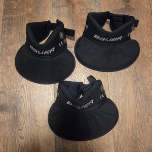 Set of 3 Bauer Core Protective Neck Guard Youth Size S-M NLP8 New No Box