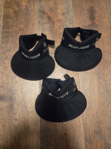 Set of 3 Bauer Core Protective Neck Guard Youth Size S-M NLP8 New No Box