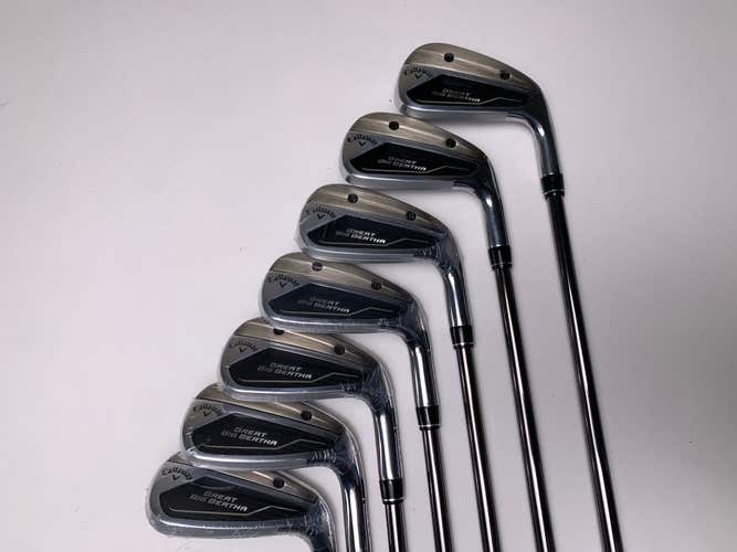 Callaway Great Big Bertha 23 Iron Set 6-PW+AW+SW Helium 50L I 50g Ladies RH NEW