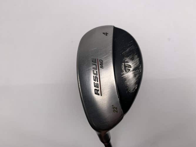 TaylorMade Rescue Mid 4 Hybrid 22* Stiff Graphite Mens LH Midsize Grip