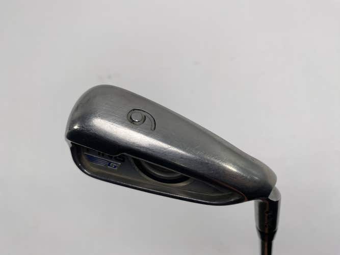 Ping G 2016 Single 6 Iron Black Dot AWT 2.0 Regular Steel Mens RH Midsize Grip
