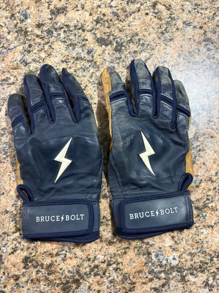 Bruce Bolt - Premium Pro Short Cuff Large Batting Gloves (Used)
