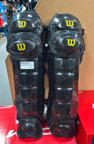 Ump Small Medium S/M USED Wilson Pro Gold 2 Umpire's Leg Guards WB5720501