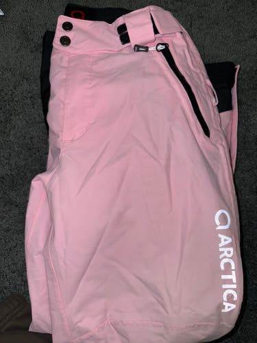 Pink Youth Large Arctica ZIP DOWN RACE SKI Pants (Used)