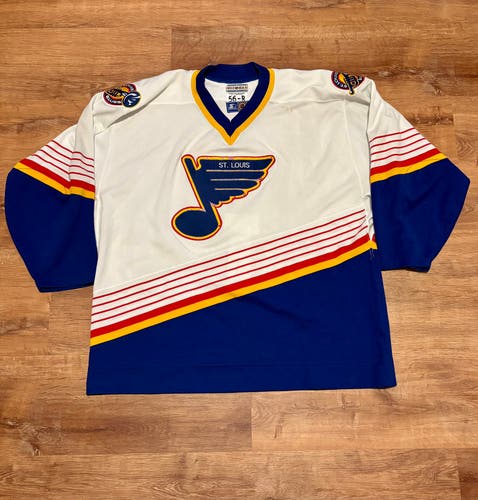 Vintage Men’s Authentic Starter St. Louis Blues Jersey Music Note (56 R)