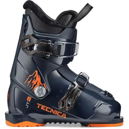 USED Tecnica JT 2 Junior Ski Boots - 18/18.5 - Ink Blue