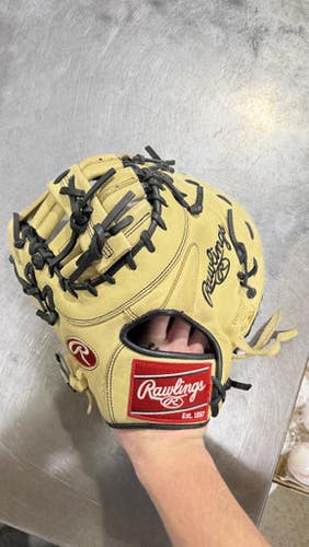 Used Rawlings GGE130SPCFB LH Throw Fastpitch Gloves Almond 13" 11605-S000212136