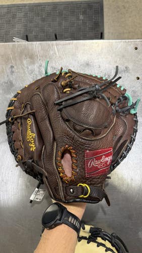 Used Rawlings RENEGADE RSCM LITE TOE BB/SB Catchers RH Throw Brown 34" 11605-S000212138