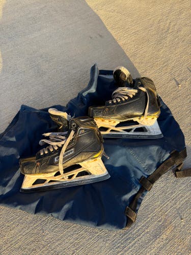 2018 Bauer Supreme 2S Pro Hockey Goalie Skates Regular Width 7.5 (Used)