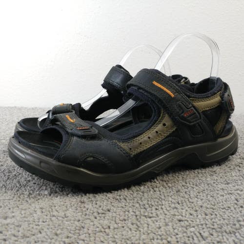 Ecco Yucatan Sandals Mens Size 42 EU Shoes Brown Black Offroad Hiking Slingback