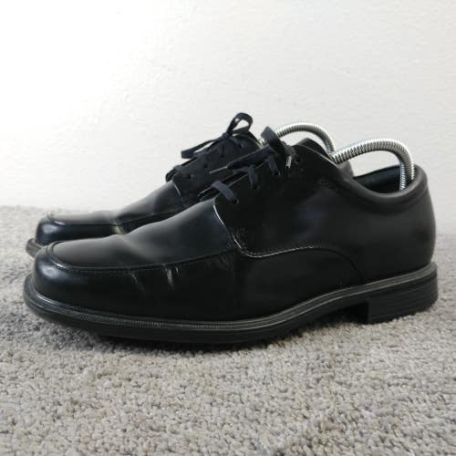 Rockport Evander Mens Size 8 Waterproof Moc-Toe Oxford Dress Shoes Black