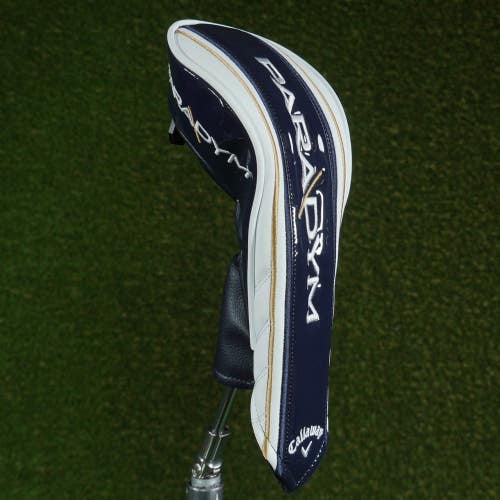 CALLAWAY PARADYM FAIRWAY WOOD HEADCOVER NAVY / WHITE CHANGEABLE #'S ~ LOOK!!