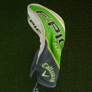 CALLAWAY EPIC FLASH FAIRWAY WOOD HEADCOVER GRAY / WHITE / GREEN ~ LOOK!!