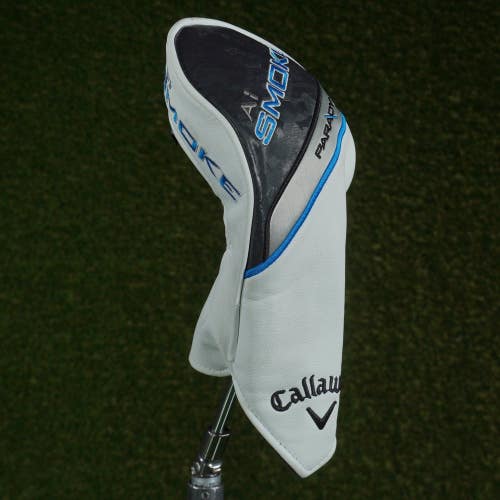 CALLAWAY AI SMOKE PARADYM FAIRWAY WOOD HEADCOVER WHITE/BLACK/BLUE CHANGEABLE #'S