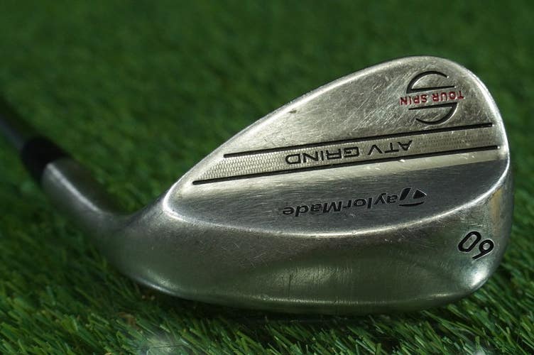 TAYLORMADE ATV GRIND 60 WEDGE LOB TOUR SPIN KBS TOUR 105 WEDGE FLEX STEEL RH