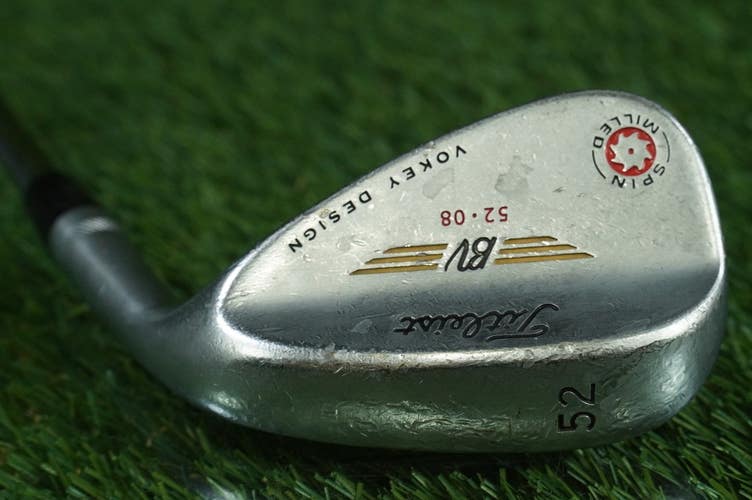 TITLEIST BV 52 08 52 WEDGE GAP ATTACK APPROACH VOKEY SPIN MILLED STEEL RH