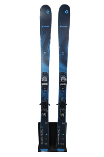 USED 2024 Blizzard Black Pearl 88 SP Skis with Marker TCX 11 Bindings - 165cm