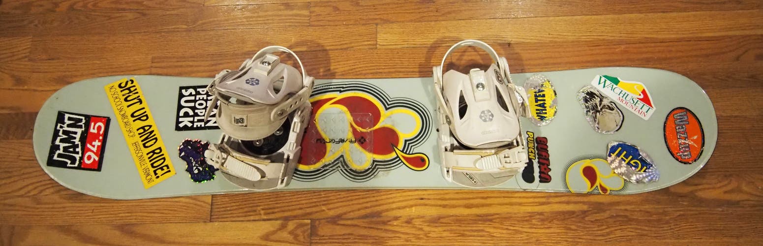 Kid's Burton Punch Snowboard With Bindings Medium Flex 130 cm