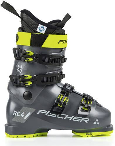 NEW Fischer XTR RC4 90 HV GW Ski Boots - 30/30.5 - Granite
