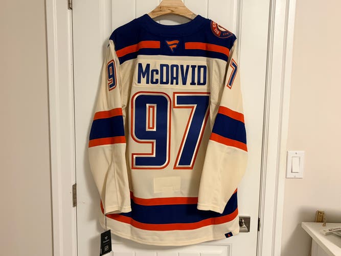 BNWT Authentic Fanatics Edmonton Oilers Connor McDavid Alternate Jersey 54 XL