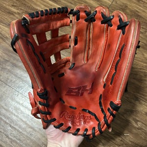 Outfield RH Rawlings Heart of the Hide Baseball Glove 13" (Used)