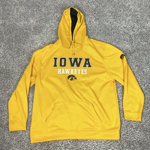 Iowa Hawkeyes Sweatshirt Hoodie Mens 3XL Gold NCAA Football Colosseum Pullover