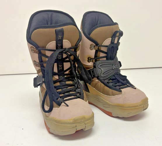 Vintage K2 Clicker Yak Step-In All-Mountain Snowboard Boots US 9 EU 42 READ