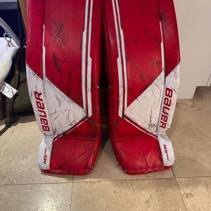 Small Bauer Supreme M5 Pro Goalie Leg Pads (Used)