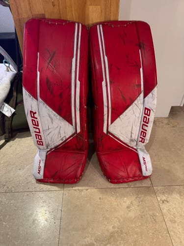 Small Bauer Supreme M5 Pro Goalie Leg Pads (Used)