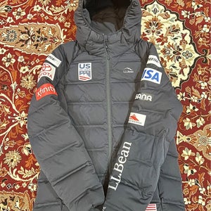 Black Medium Women's LL Bean U.S. Nordic Ski Team Jacket - 2019