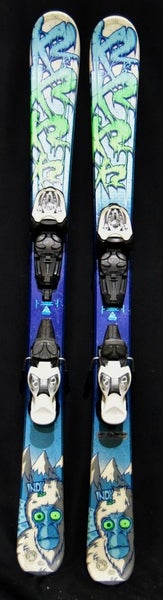 K2 INDY TWIN SKIS SIZE 112 CM WITH MARKER BINDINGS